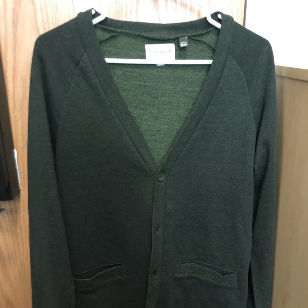 Five Four Green Cardigan